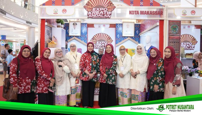 Hadir di Expo Kreatif Andalan Sulsel, Melinda Aksa Support Booth UMKM Perkuat Perajin Lokal