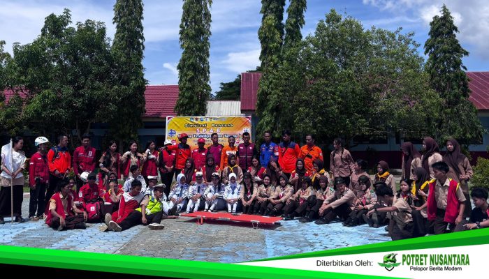 Simulasi Aman Bencana di SMAN 2 Polewali: Kolaborasi Damkar-BPBD-PMI Latih Siswa Siaga