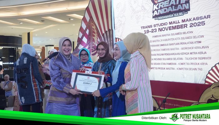 Dekranasda Makassar Raih Juara 2 Parade Wastra di Penutupan Expo Kreatif Andalan 2025