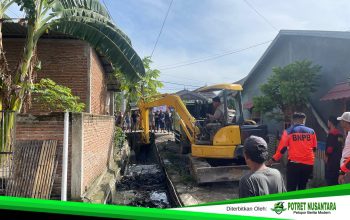 Satpol PP Polman dan Sejumlah Instansi Gelar Kerja Bakti Pulihkan Kenje Campalagian Pascabanjir