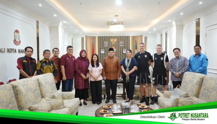 Munafri Sambut Kunjungan Kedubes Inggris dan Klub Sepak Bola Tranmere Rovers