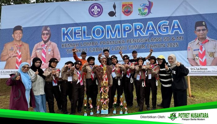 Prestasi Gemilang! SDN 268 Towuti Juara Umum KELOMPRAGA 2025 Tingkat Cabang Luwu Timur