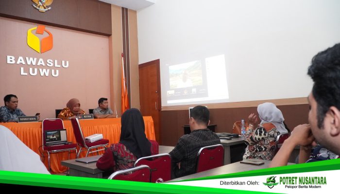 Bawaslu Kabupaten Luwu Gelar Rapat, Perkuat Fasilitasi Pengelolaan Layanan Hukum