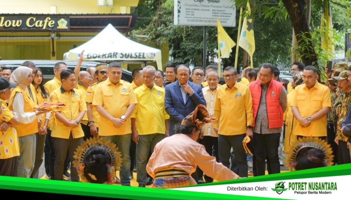 Munafri Arifuddin Jemput Langsung Plt Ketua Golkar Sulsel Muhidin, di Kantor DPD I Golkar