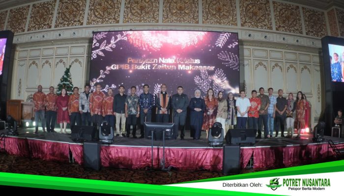 Munafri-Aliyah Hadiri Perayaan Natal GPIB Bukit Zaitun, Teguhkan Makassar Kota Harmonis