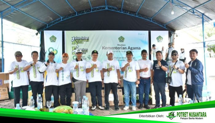 Wakil Wali Kota Palopo Lepas Jalan Sehat Kerukunan, Semarak HAB Ke – 80 Kemenag!