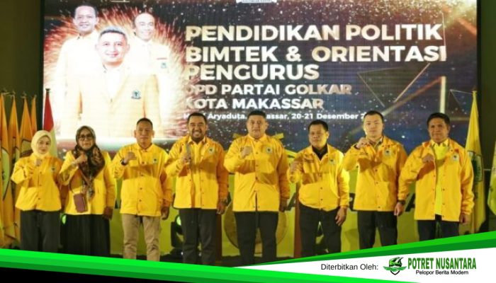 Golkar Makassar Gelar Pendidikan Politik dan Bimtek Pengurus, Munafri Tekankan Pembelajaran Substansial Kader