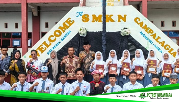 Bupati Polman Tekankan Kolaborasi Orang Tua dan Sekolah pada Penerimaan Rapor di SMK Negeri Campalagian