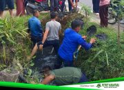 Siswa Terjatuh di Matakali, Damkar Polman Susuri Selokan Temukan Ponsel dan Kunci Motor
