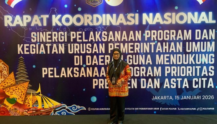 Wabup Polman Hadiri Rakornas Kemendagri, Tegaskan Komitmen Dukung Program Prioritas Presiden