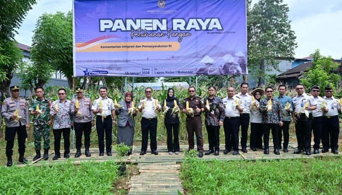 Aliyah Mustika Ilham Hadiri Panen Raya di Lapas Kelas I Makassar