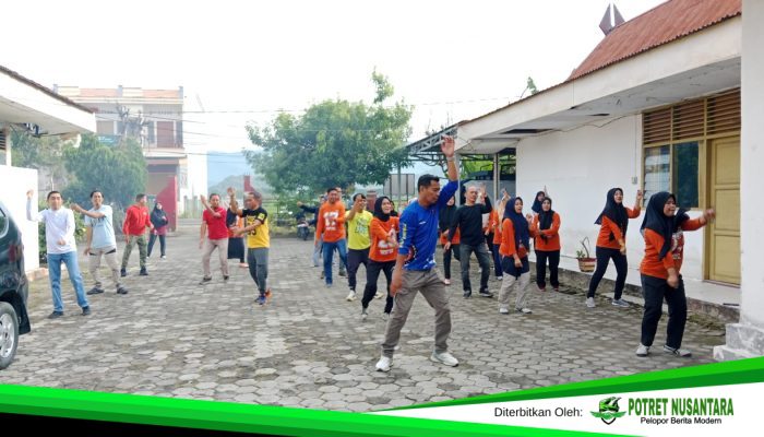 Plt Kadis Sosial Polman Gelar Senam Bersama, Bangun Sinergi di Awal Kepemimpinan