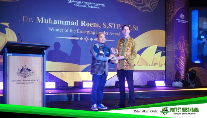 Kepala Diskominfo Makassar, Muhammad Roem Dinobatkan Emerging Leader oleh Konsulat Australia