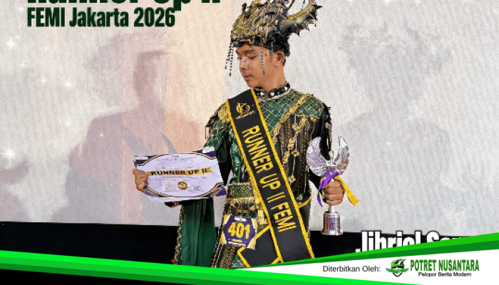 Jibriel Sam Kallolo Malebbi Soppeng Runner  Up II di Festival Etnik Model Indonesia 2026 Jakarta