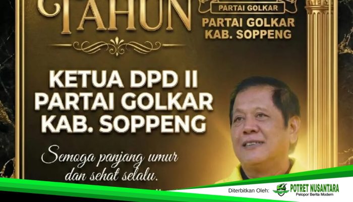 H. Andi Kaswadi Razak Genap Berusia 59 Tahun, Jejak Pengabdian Dua Periode untuk Soppeng Terus Dikenang