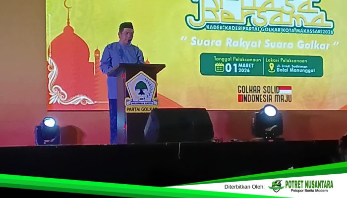 Buka Puasa Bersama Golkar Makassar, Prof. Suhufi Abdullah Puji Kepemimpinan Appi