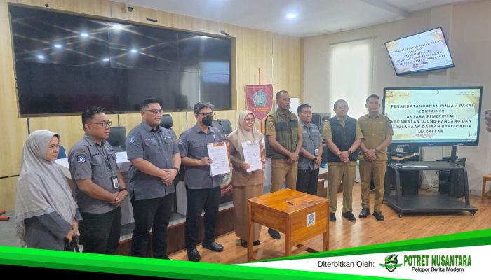 PD Parkir–Kecamatan Ujung Pandang Sepakat Manfaatkan Kontainer Makassar Recover Operasional Parkir