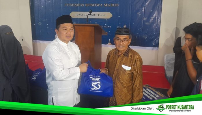 PT Semen Bosowa Maros Gelar Ramadan, Peduli Pulang Kampung Bagikan 1000 Paket Sembako di Barru