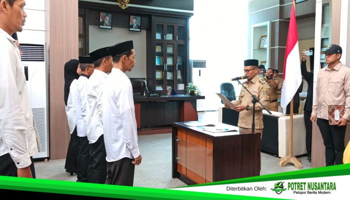 Bupati Polman Lantik Anggota BPD Dua Desa, Tekankan Fungsi Pengawasan dan Penyaluran Aspirasi Warga