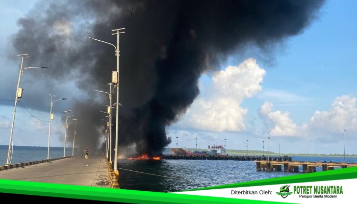 Kebakaran KM Citra Anugrah di Pelabuhan Rauf Rahman Benteng, Dua ABK Meninggal Dunia
