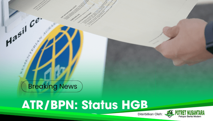 ATR/BPN Jelaskan Mekanisme Peningkatan HGB Ruko ke Hak Milik