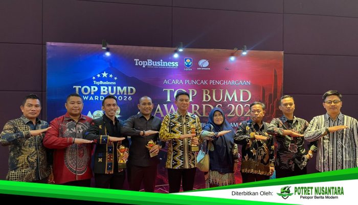 Menjemput Prestasi di Ibu Kota, Bupati Konsel Irham Kalenggo Dinobatkan Top Pembina BUMD 2026
