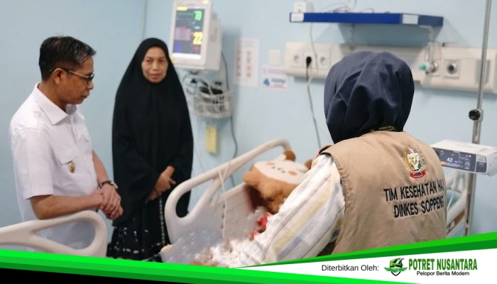 Di Antara Doa dan Harap, Wabup Soppeng Jenguk Jemaah Calon Haji yang Dirawat di Makassar