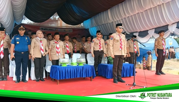 Bupati Irham Buka Kemah Akbar Pramuka Konsel