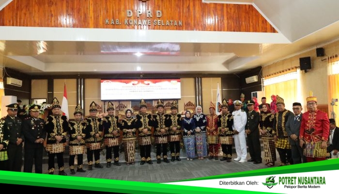 Hadiri Paripurna HUT ke-23 Konsel, Bupati Irham Kalenggo Tekankan Harmoni Pembangunan dan Refleksi Daerah