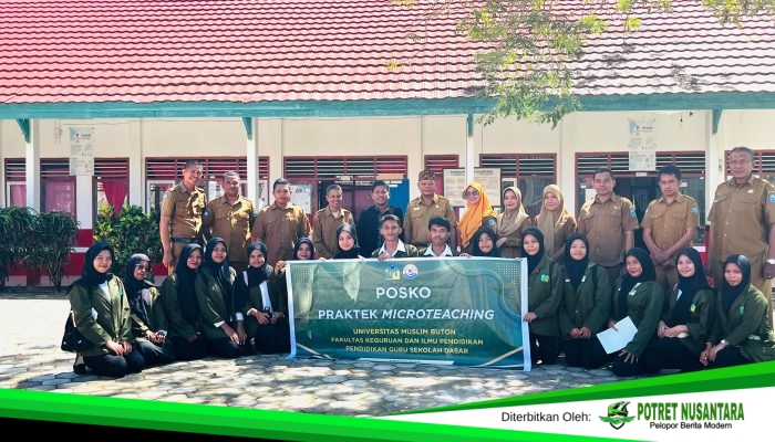 Mahasiswa PGSD UMU Buton Laksanakan Praktik Microteaching di SDN 4 Gu Buton Tengah