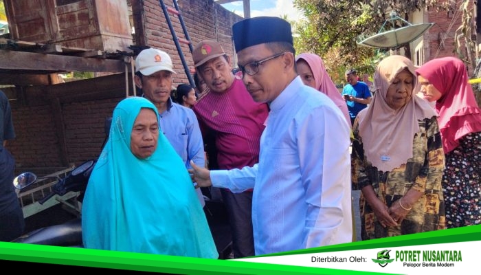 Peduli Warga Terdampak, Bupati Polman Turun Langsung ke Lokasi Kebakaran Matakali