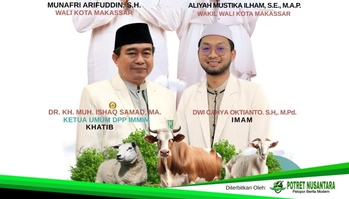 Karebosi Jadi Pusat Salat Idul Adha Kota Makassar, Kurban Presiden Disembelih di Masjid At-Taqwa