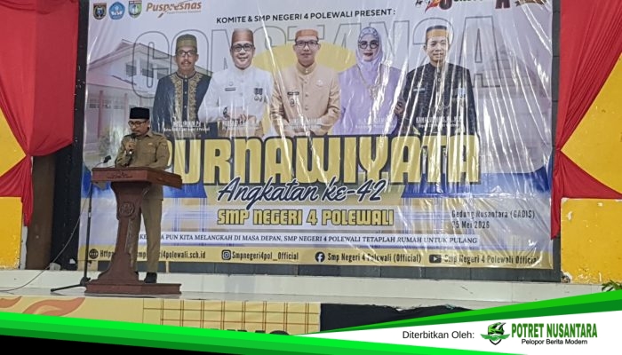 Pemkab Polman Dorong Lulusan SMPN 4 Polewali Jadi Generasi Berkarakter Menuju Indonesia Emas