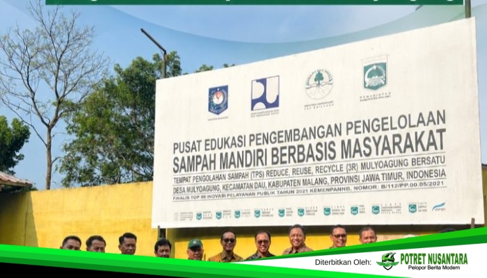 Brida dan Dewan Lingkungan Makassar Kagumi Sistem Pengelolaan Sampah TPS3R Mulyoagung