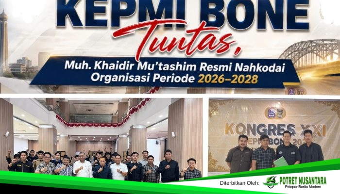 Kongres XXI KEPMI Bone Tuntas, Muh. Khaidir Mu’tashim Resmi Nahkodai Organisasi Periode 2026–2028