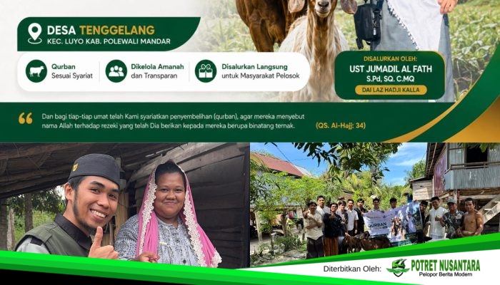 Tebar Qurban Pelosok 2026: Delapan Kambing dan Tiga Sapi Hadirkan Senyum Warga Pedalaman Polewali Mandar