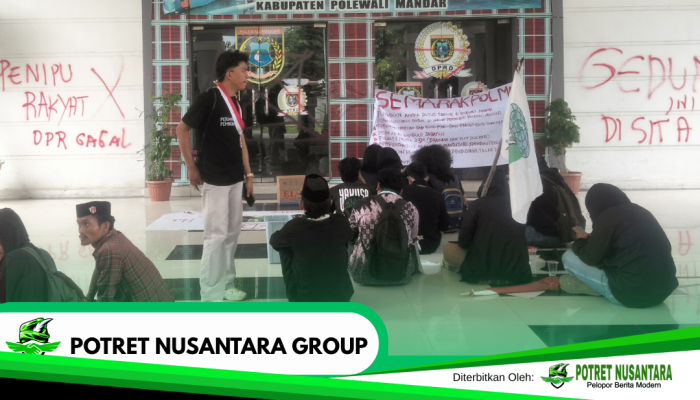 Massa aksi seruduk DPRD, 40 anggota DPRD Polman tak di kantor 