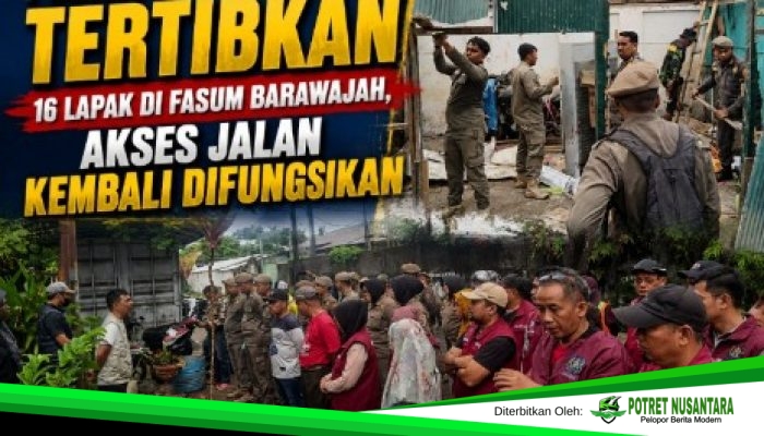 Pemkot Makassar Tertibkan 16 Lapak di Fasum Barawajah, Akses Jalan Kembali Difungsikan