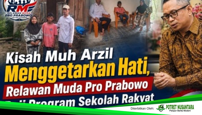 Kisah Muh Arzil Menggetarkan Hati, Relawan Muda Pro Prabowo Puji Program Sekolah Rakyat