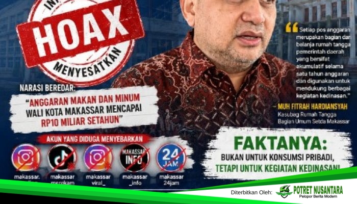 Sejumlah Akun Medsos Sebarkan Informasi Menyesatkan, Pemkot Makassar Luruskan Informasi Anggaran Rp10 Miliar