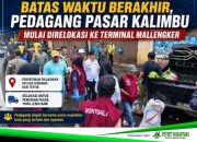 Batas Waktu Berakhir, Pedagang Pasar Kalimbu Mulai Direlokasi ke Terminal Mallengkeri