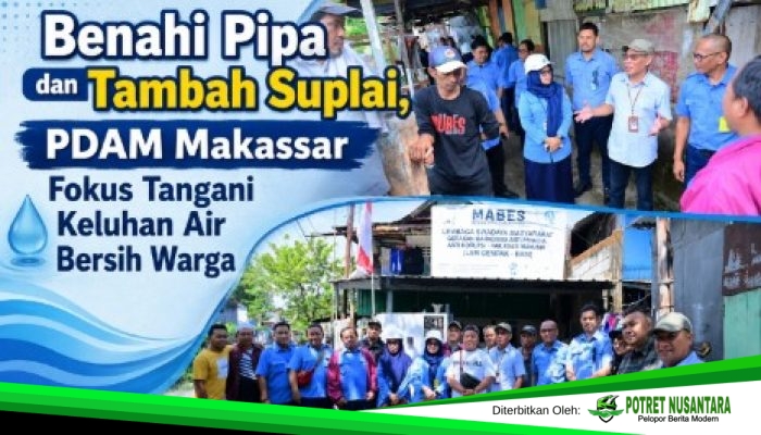 Benahi Pipa dan Tambah Suplai, PDAM Makassar Fokus Tangani Keluhan Air Bersih Warga