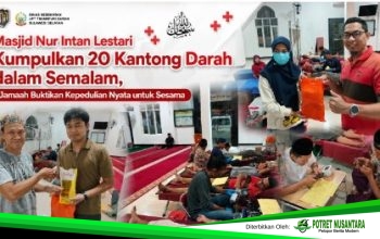 Masjid Nur Intan Lestari Kumpulkan 20 Kantong Darah dalam Semalam, Jamaah Buktikan Kepedulian Nyata untuk Sesama