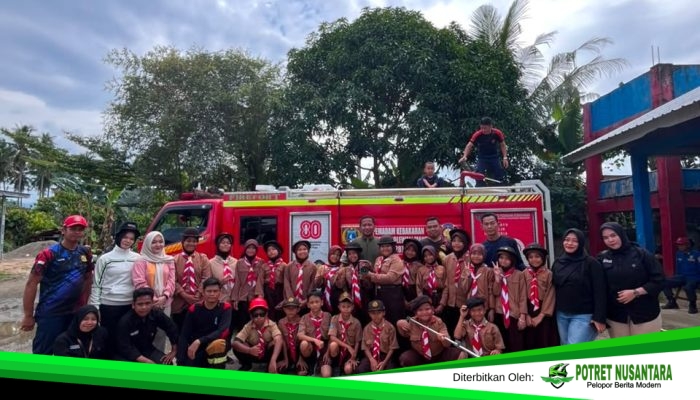 Damkar Polman Jalankan Empat Misi dalam Sehari, dari Edukasi Siswa hingga Animal Rescue