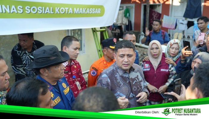 Wali Kota Munafri Turun Langsung Bawa Bantuan ke Lokasi Kebakaran di Tamalate, Pastikan Kebutuhan Terpenuhi
