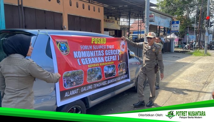 Satpol PP Polman Intensifkan Patroli Tertib Sosial, Tertibkan Baliho di Kawasan Lampu Merah