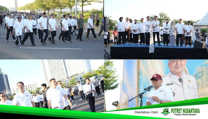 Munafri Lepas Peserta Jalan Sehat HUT Bhayangkara ke-80, Car Free Day Makassar Semakin Meriah