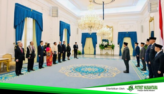 Presiden RI Prabowo Terima 8 Dubes Negara Sahabat, Indonesia Dipandang Kian Strategis di Mata Dunia