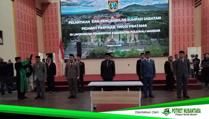 Bupati Polman Lantik 10 Pejabat Eselon II, Tegaskan Tinggalkan Mentalitas ABS dan Siap Dievaluasi Enam Bulan