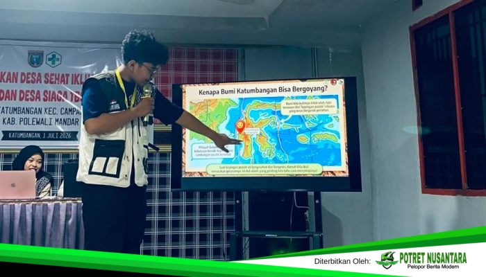 Mahasiswa KKN-PPM UGM Gelar Sosialisasi Mitigasi Bencana di Desa Katumbangan